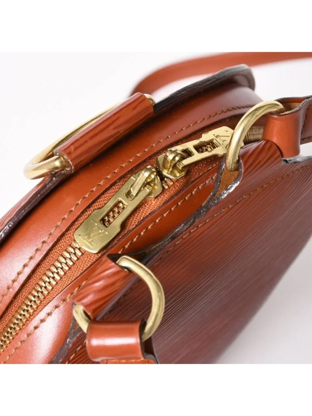Louis Vuitton Epi Mabillon Kenya Brown Backpack Gold